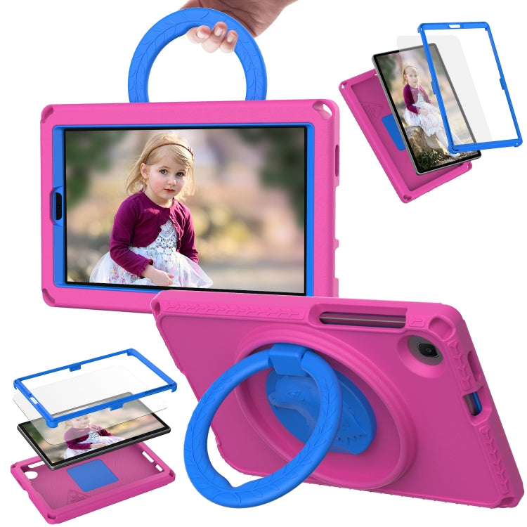 For Samsung Galaxy Tab A7 Lite T220/T225 2020 EVA Hybrid PC Shockproof Tablet Case with Frame(Rose Red) by bashfashion