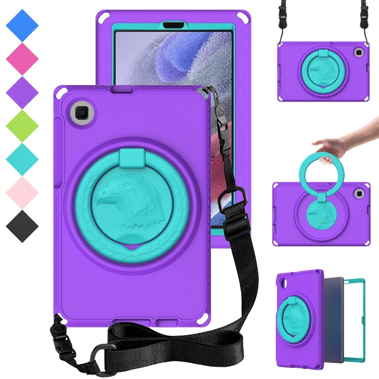 For Samsung Galaxy Tab A7 Lite T220/T225 2020 EVA Hybrid PC Shockproof Tablet Case with Frame(Purple) by bashfashion