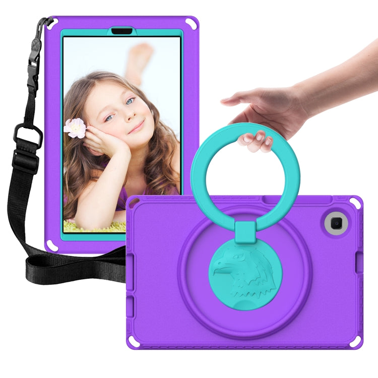 For Samsung Galaxy Tab A7 Lite T220/T225 2020 EVA Hybrid PC Shockproof Tablet Case with Frame(Purple) by bashfashion