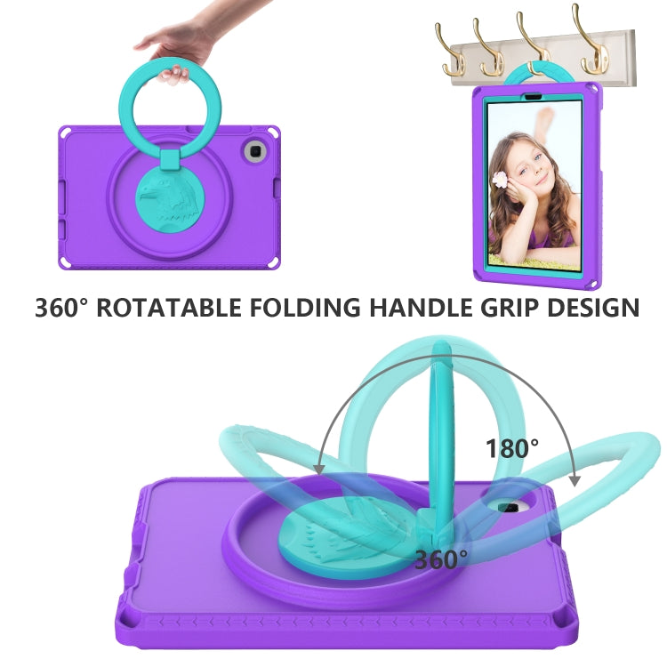 For Samsung Galaxy Tab A7 Lite T220/T225 2020 EVA Hybrid PC Shockproof Tablet Case with Frame(Purple) by bashfashion