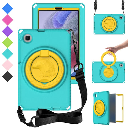 For Samsung Galaxy Tab A7 Lite T220/T225 2020 EVA Hybrid PC Shockproof Tablet Case with Frame(Glacial Green) by bashfashion