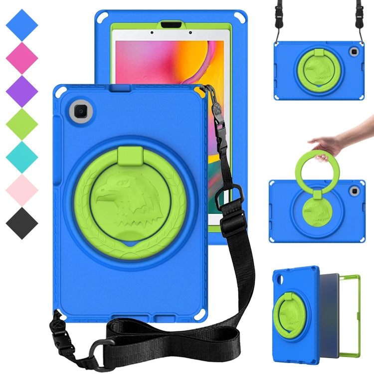 For Samsung Galaxy Tab A 8.0 T290/T295 2019 EVA Hybrid PC Shockproof Tablet Case with Frame(Blue) by bashfashion