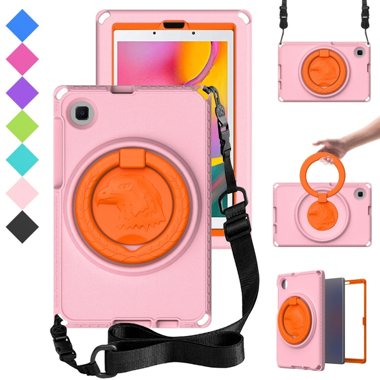 For Samsung Galaxy Tab A 8.0 T290/T295 2019 EVA Hybrid PC Shockproof Tablet Case with Frame(Pink) by bashfashion