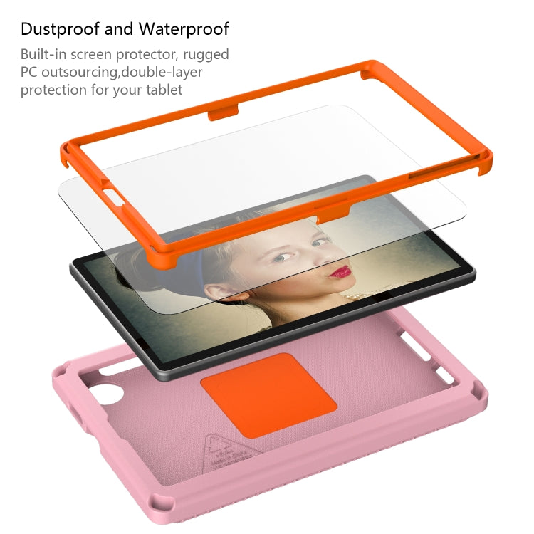 For Samsung Galaxy Tab A 8.0 T290/T295 2019 EVA Hybrid PC Shockproof Tablet Case with Frame(Pink) by bashfashion