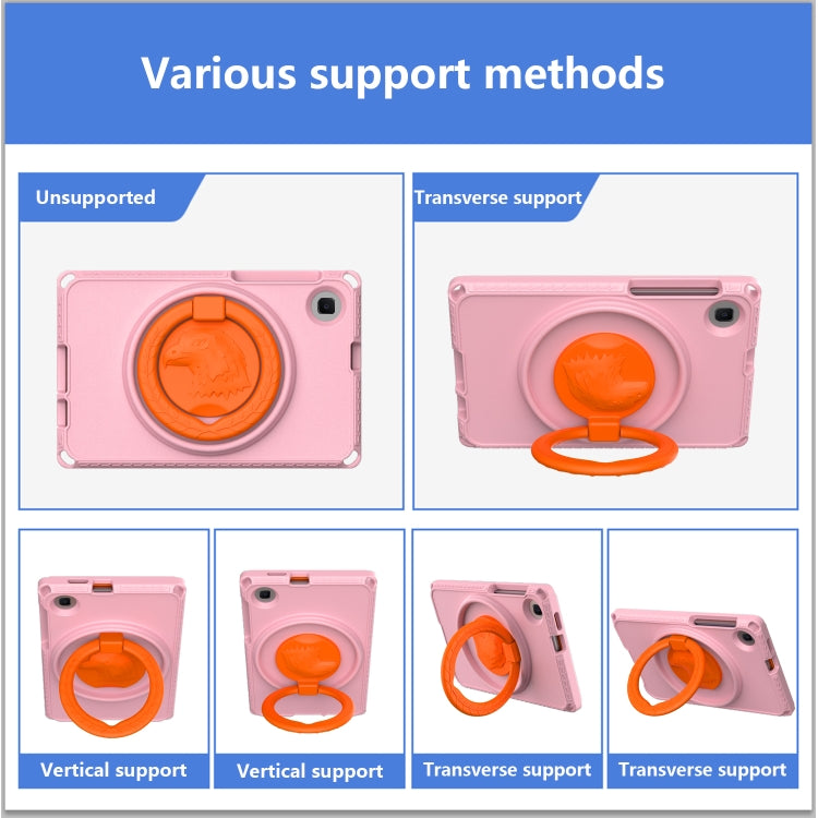For Samsung Galaxy Tab A 8.0 T290/T295 2019 EVA Hybrid PC Shockproof Tablet Case with Frame(Pink) by bashfashion