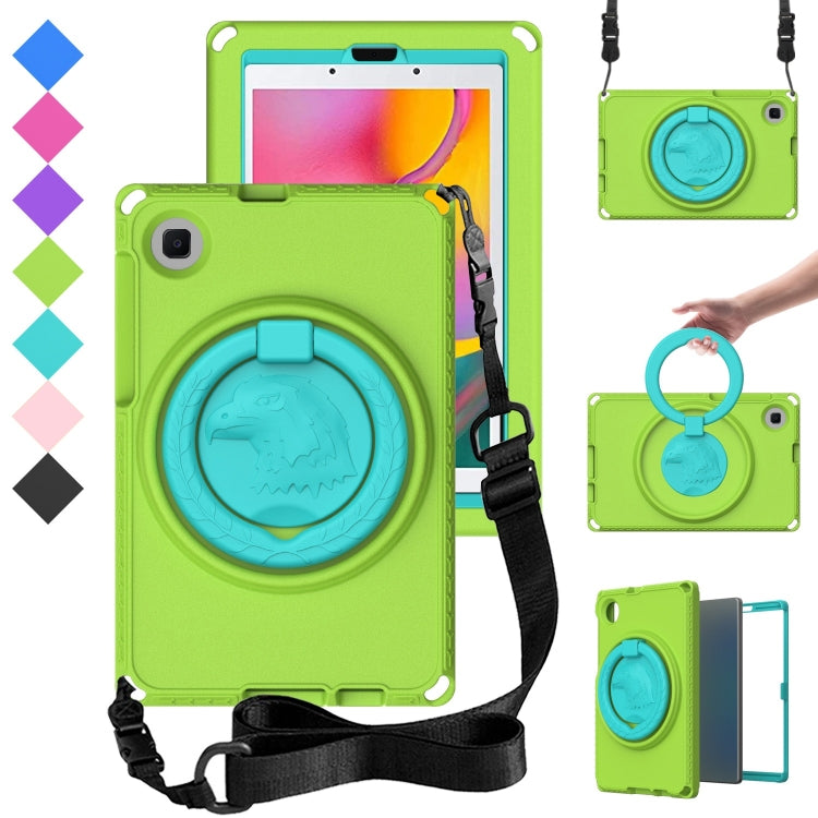 For Samsung Galaxy Tab A 8.0 T290/T295 2019 EVA Hybrid PC Shockproof Tablet Case with Frame(Grass Green) by bashfashion