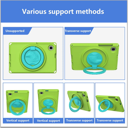For Samsung Galaxy Tab A 8.0 T290/T295 2019 EVA Hybrid PC Shockproof Tablet Case with Frame(Grass Green) by bashfashion