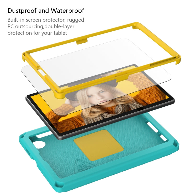 For Samsung Galaxy Tab A 8.0 T290/T295 2019 EVA Hybrid PC Shockproof Tablet Case with Frame(Glacial Green) by bashfashion