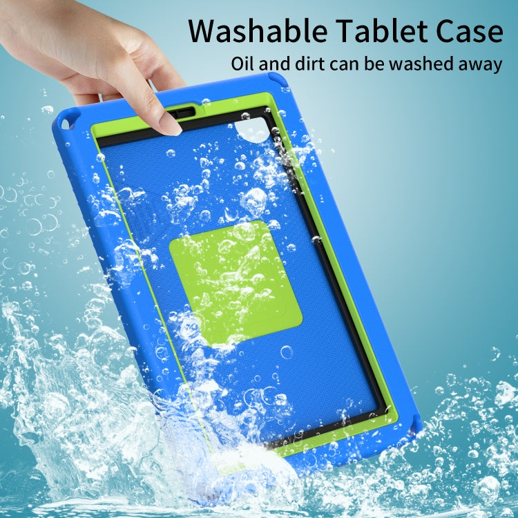 For Samsung Galaxy Tab A11 / A9 EVA Hybrid PC Shockproof Tablet Case with Frame(Blue) by bashfashion
