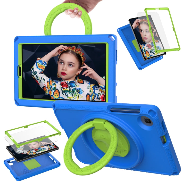 For Samsung Galaxy Tab A11 / A9 EVA Hybrid PC Shockproof Tablet Case with Frame(Blue) by bashfashion