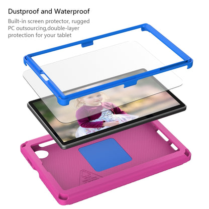 For Samsung Galaxy Tab A11 / A9 EVA Hybrid PC Shockproof Tablet Case with Frame(Rose Red) by bashfashion