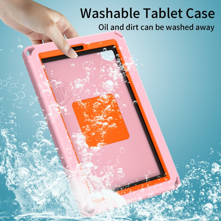 For Samsung Galaxy Tab A11 / A9 EVA Hybrid PC Shockproof Tablet Case with Frame(Pink) by bashfashion