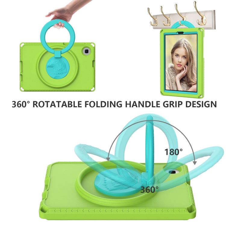 For Samsung Galaxy Tab A11 / A9 EVA Hybrid PC Shockproof Tablet Case with Frame(Grass Green) by bashfashion