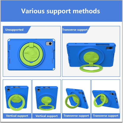 For Samsung Galaxy Tab S6 Lite 2024 EVA Hybrid PC Shockproof Tablet Case with Frame(Blue) by bashfashion