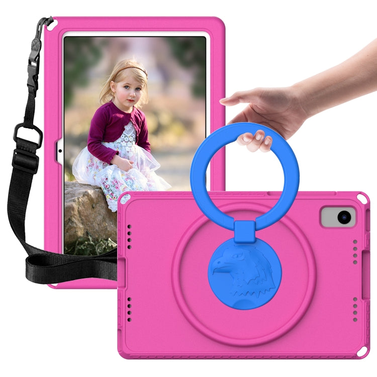 For Samsung Galaxy Tab S6 Lite 2024 EVA Hybrid PC Shockproof Tablet Case with Frame(Rose Red) by bashfashion