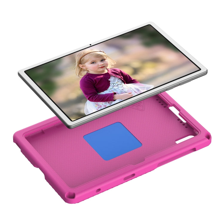 For Samsung Galaxy Tab S6 Lite 2024 EVA Hybrid PC Shockproof Tablet Case with Frame(Rose Red) by bashfashion
