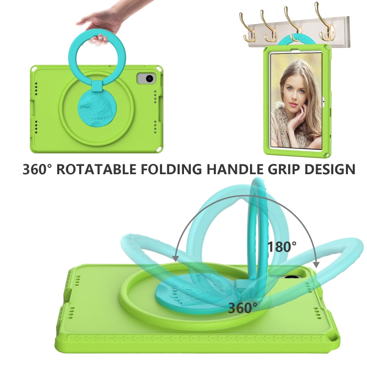 For Samsung Galaxy Tab S6 Lite 2024 EVA Hybrid PC Shockproof Tablet Case with Frame(Grass Green) by bashfashion