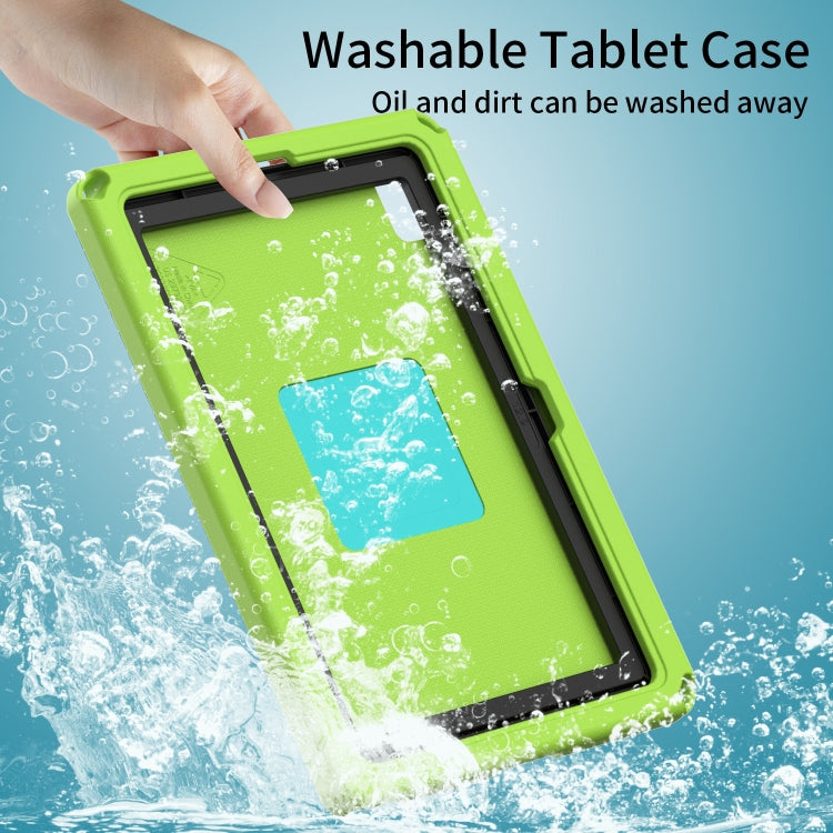 For Samsung Galaxy Tab S6 Lite 2024 EVA Hybrid PC Shockproof Tablet Case with Frame(Grass Green) by bashfashion
