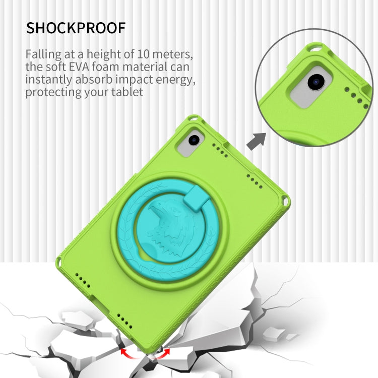 For Samsung Galaxy Tab S6 Lite 2024 EVA Hybrid PC Shockproof Tablet Case with Frame(Grass Green) by bashfashion