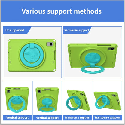 For Samsung Galaxy Tab S6 Lite 2024 EVA Hybrid PC Shockproof Tablet Case with Frame(Grass Green) by bashfashion