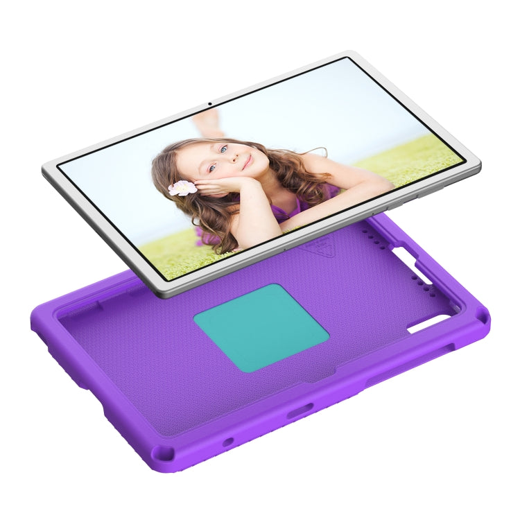 For Samsung Galaxy Tab S6 Lite 2024 EVA Hybrid PC Shockproof Tablet Case with Frame(Purple) by bashfashion