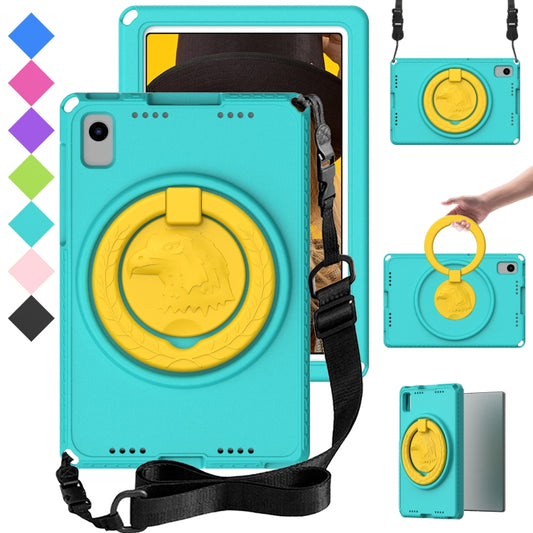 For Samsung Galaxy Tab S6 Lite 2024 EVA Hybrid PC Shockproof Tablet Case with Frame(Glacial Green) by bashfashion