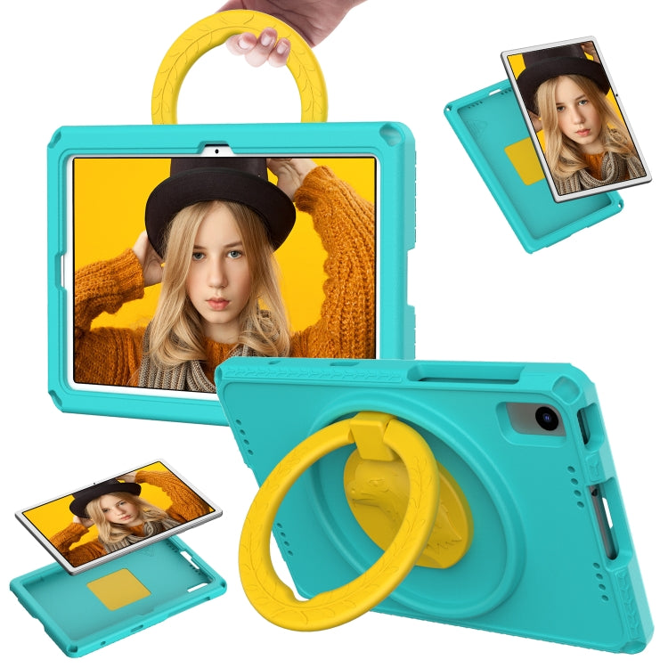 For Samsung Galaxy Tab S6 Lite 2024 EVA Hybrid PC Shockproof Tablet Case with Frame(Glacial Green) by bashfashion