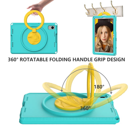 For Samsung Galaxy Tab S6 Lite 2024 EVA Hybrid PC Shockproof Tablet Case with Frame(Glacial Green) by bashfashion