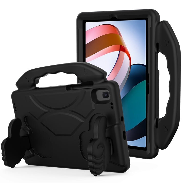For Xiaomi Redmi Pad 10.6 2022 Thumb Bracket EVA Shockproof Tablet Case(Black) by bashfashion