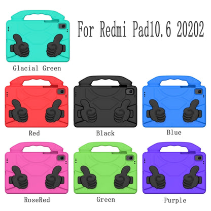For Xiaomi Redmi Pad 10.6 2022 Thumb Bracket EVA Shockproof Tablet Case(Black) by bashfashion