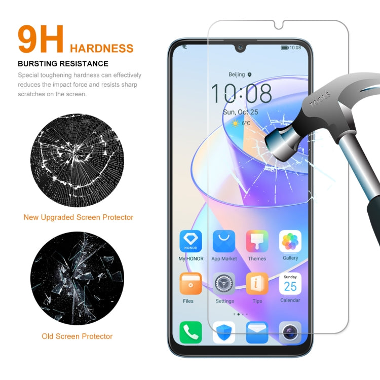 For Honor X7A 2pcs ENKAY Hat-Prince 0.26mm 9H 2.5D High Aluminum-silicon Tempered Glass Film by ENKAY