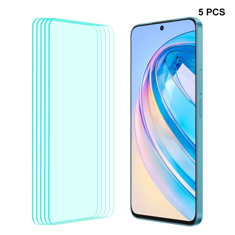For Honor X8A 5pcs ENKAY Hat-Prince 0.26mm 9H 2.5D High Aluminum-silicon Tempered Glass Film by ENKAY