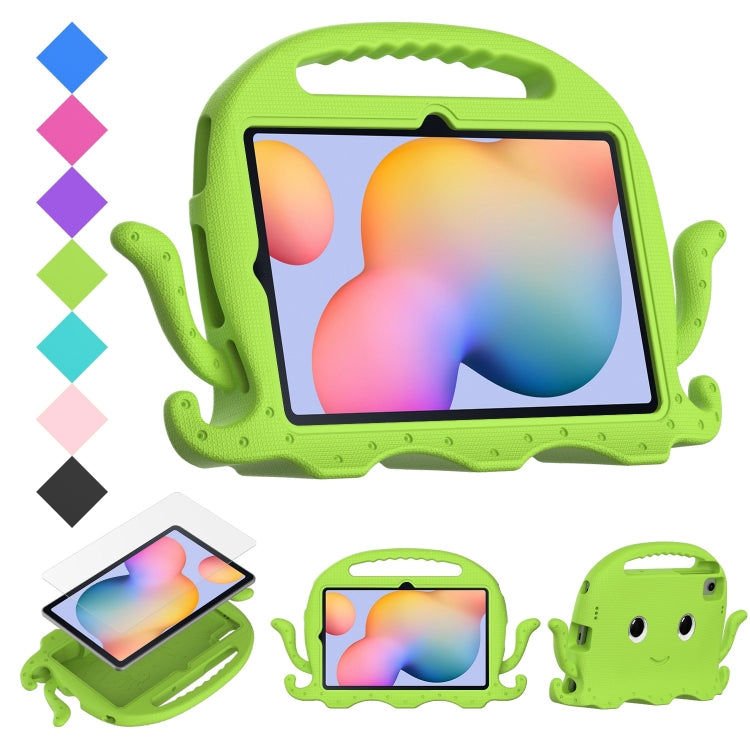 For Samsung Galaxy Tab S6 Lite 10.4 P610/615 Octopus Style EVA PC Tablet Case(Grass Green) by bashfashion