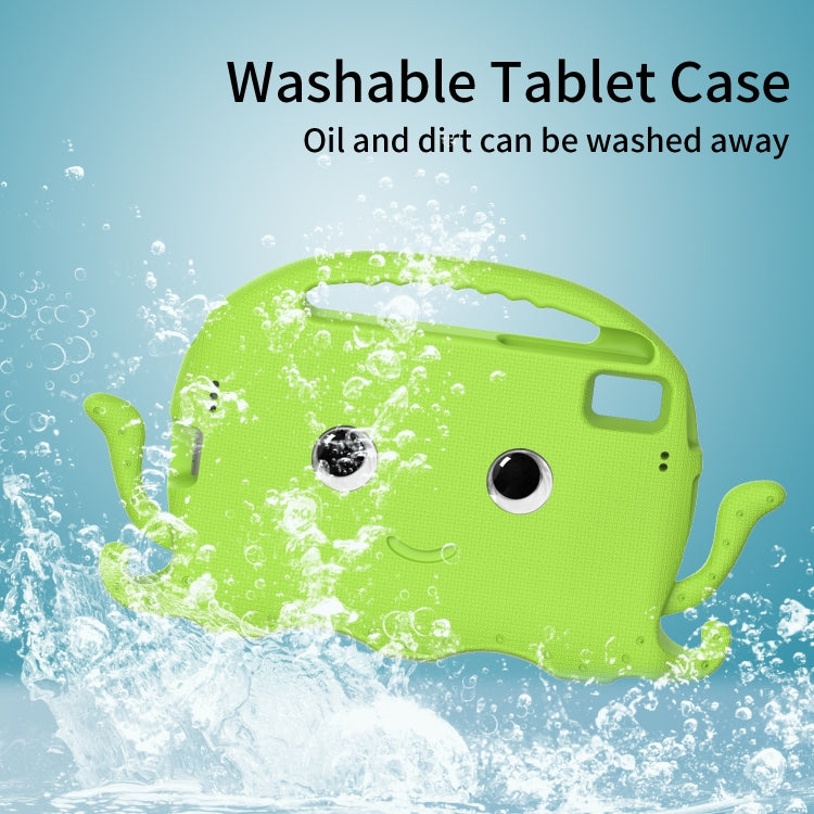 For Samsung Galaxy Tab S6 Lite 10.4 P610/615 Octopus Style EVA PC Tablet Case(Grass Green) by bashfashion