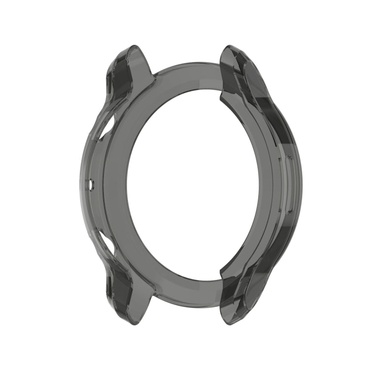 For Ticwatch Pro 3 Ultra TPU Color Transparent Half Wrapped Protective Shell(Transparent Black) by bashfashion