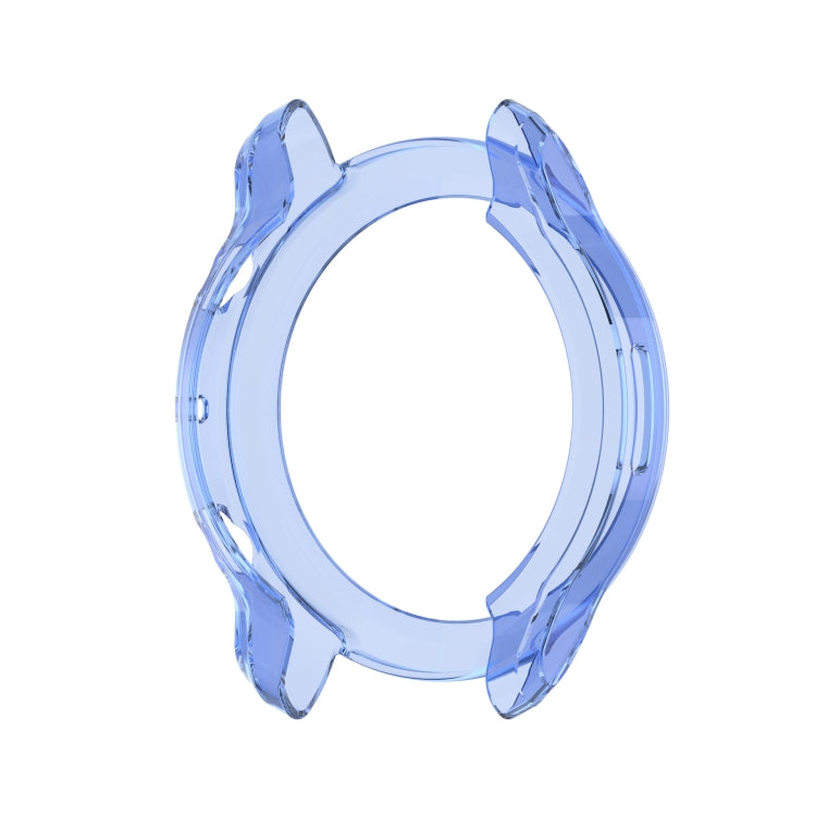 For Ticwatch Pro 3 Ultra TPU Color Transparent Half Wrapped Protective Shell(Transparent Blue) by bashfashion