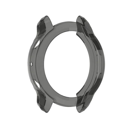 For Ticwatch Pro 3 GPS TPU Color Transparent Half Wrapped Protective Shell(Transparent Black) by bashfashion