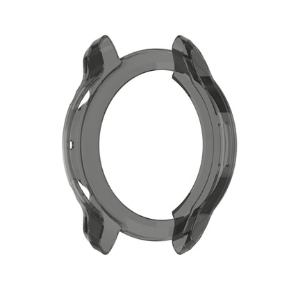 For Ticwatch Pro 3 Ultra GPS TPU Color Transparent Half Wrapped Protective Shell(Transparent Black) by bashfashion