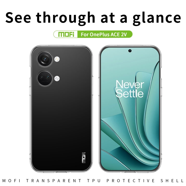 For OnePlus Ace 2V MOFI Ming Series Ultra-thin TPU Phone Case(Transparent) by MOFI