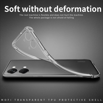 For OnePlus Ace 2V MOFI Ming Series Ultra-thin TPU Phone Case(Transparent) by MOFI