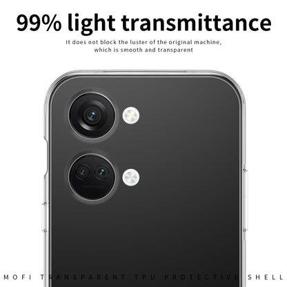 For OnePlus Ace 2V MOFI Ming Series Ultra-thin TPU Phone Case(Transparent) by MOFI