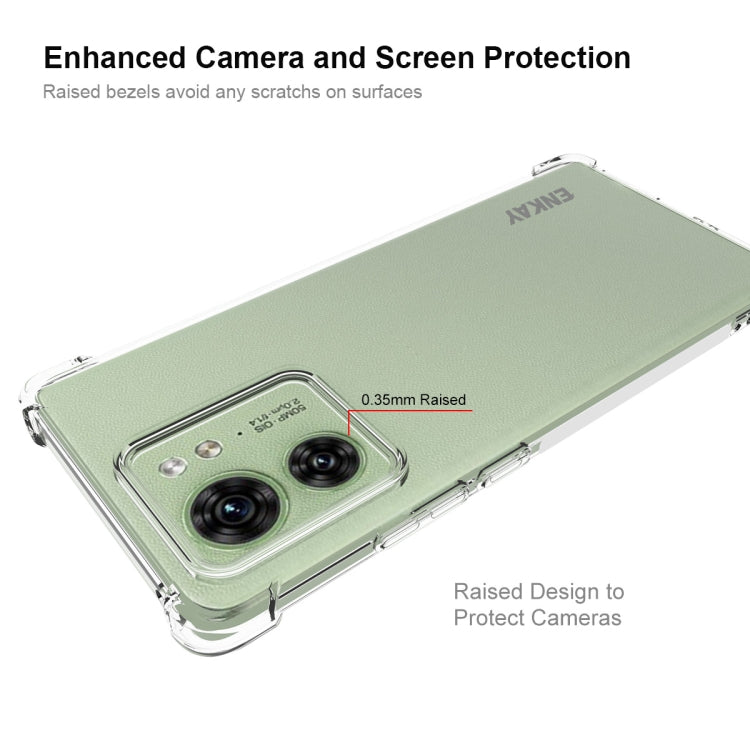 For Motorola Edge 40 5G ENKAY Hat-Prince Transparent TPU Shockproof Phone Case by ENKAY