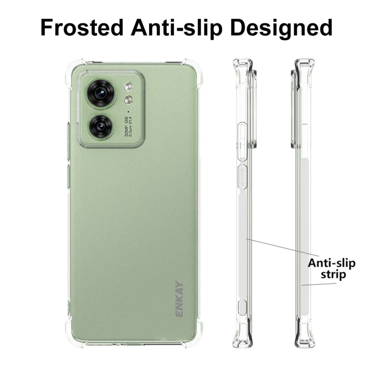 For Motorola Edge 40 5G ENKAY Hat-Prince Transparent TPU Shockproof Phone Case by ENKAY