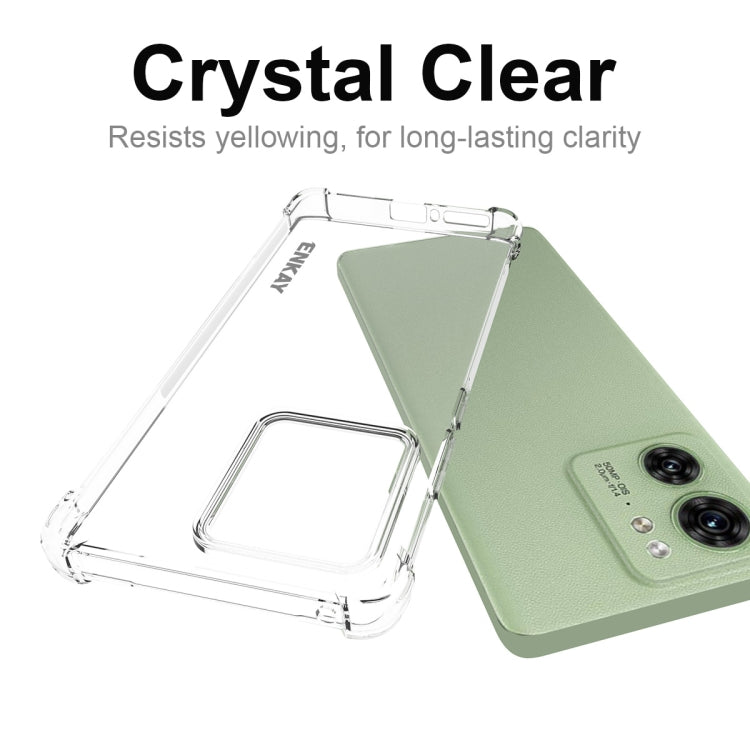 For Motorola Edge 40 5G ENKAY Hat-Prince Transparent TPU Shockproof Phone Case by ENKAY