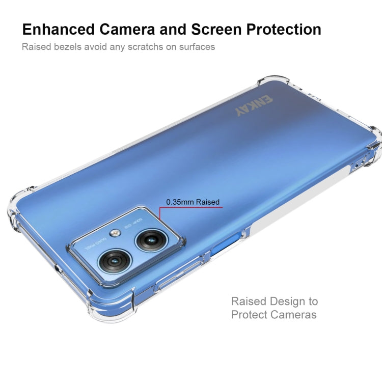 For Motorola Moto G54 5G ENKAY Hat-Prince Transparent TPU Shockproof Phone Case by ENKAY