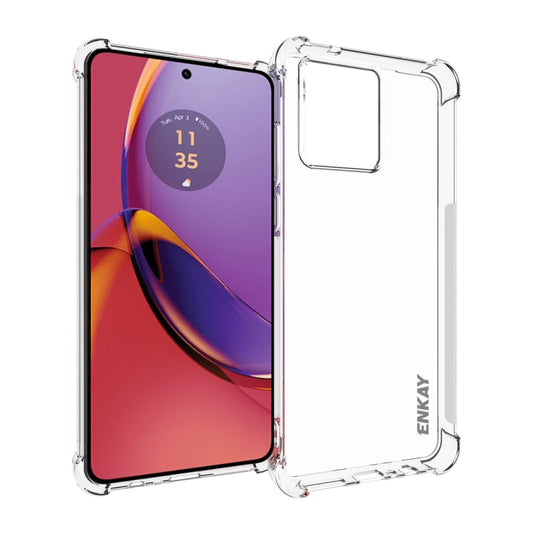 For Motorola Moto G84 5G ENKAY Hat-Prince Transparent TPU Shockproof Phone Case by ENKAY