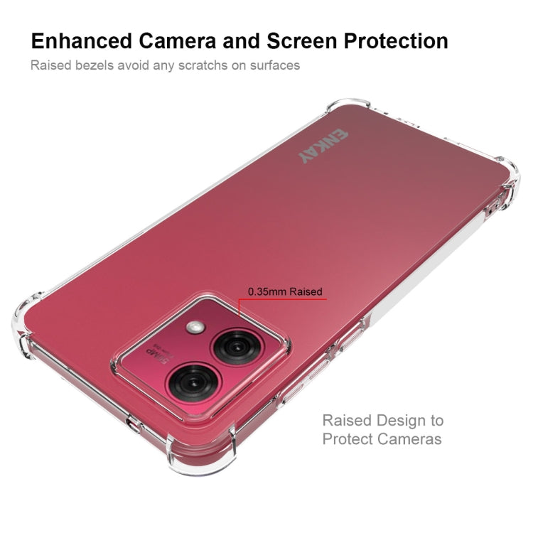 For Motorola Moto G84 5G ENKAY Hat-Prince Transparent TPU Shockproof Phone Case by ENKAY