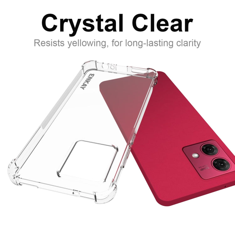 For Motorola Moto G84 5G ENKAY Hat-Prince Transparent TPU Shockproof Phone Case by ENKAY