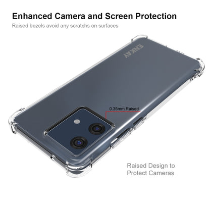 For Motorola Edge 40 Neo 5G ENKAY Hat-Prince Transparent TPU Shockproof Phone Case by ENKAY