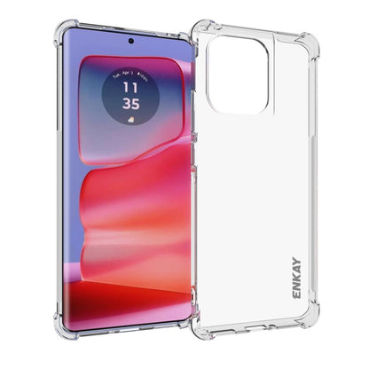 For Motorola Edge 50 Pro 5G ENKAY Hat-Prince Transparent TPU Shockproof Phone Case by ENKAY